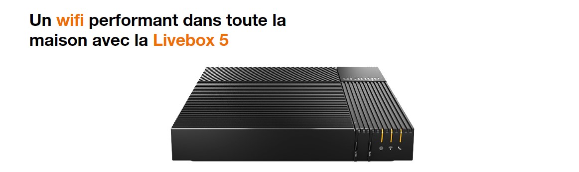LIVEBOX 5 ORANGE MODEM FIBRE COMPLET EUR 29,90 - FR